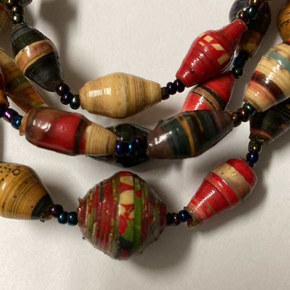 Boho Multicolored Necklace - Picture 9 of 9